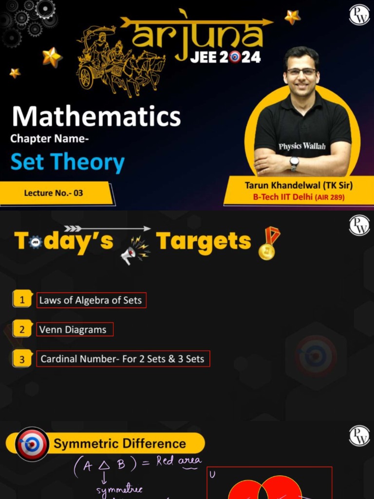 Set Theory | PDF