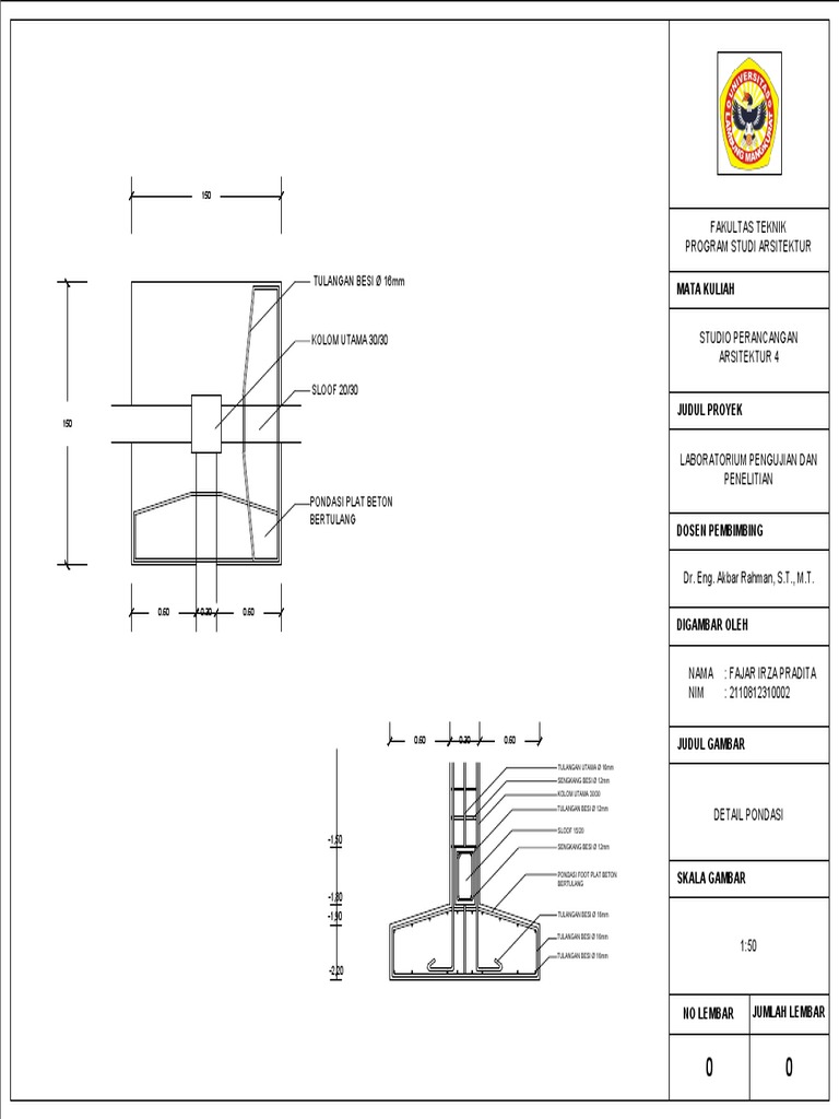 Detail Pondasi | PDF