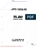 Takeuchi Crawler Loader Tl20 Parts Manual