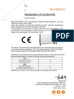CE SG110CX EU Declaration of Conformity CE Certificate 20190331