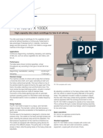 PX 100 Disc Stack Centrifuge