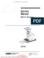 Clark SM 714 Service Manual