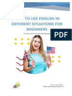 How To Use English in Different Situations For Beginners