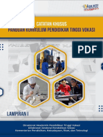 Catatan Khusus Panduan Kurikulum Pendidikan Tinggi Vokasi