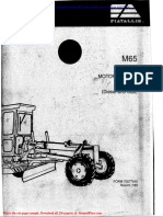 Fiat Allis m65 Motor Grader Parts Catalog 16f17376