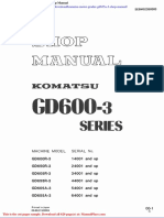 Komatsu Motor Grader Gd655a 3 Shop Manual