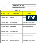 Grade Vii - July Month Activity and Events Planner