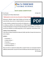 Math Competition Circular 2023-24