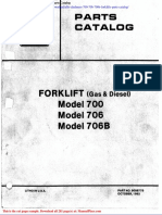 Allis Chalmers 700 706 706b Forklifts Parts Catalog