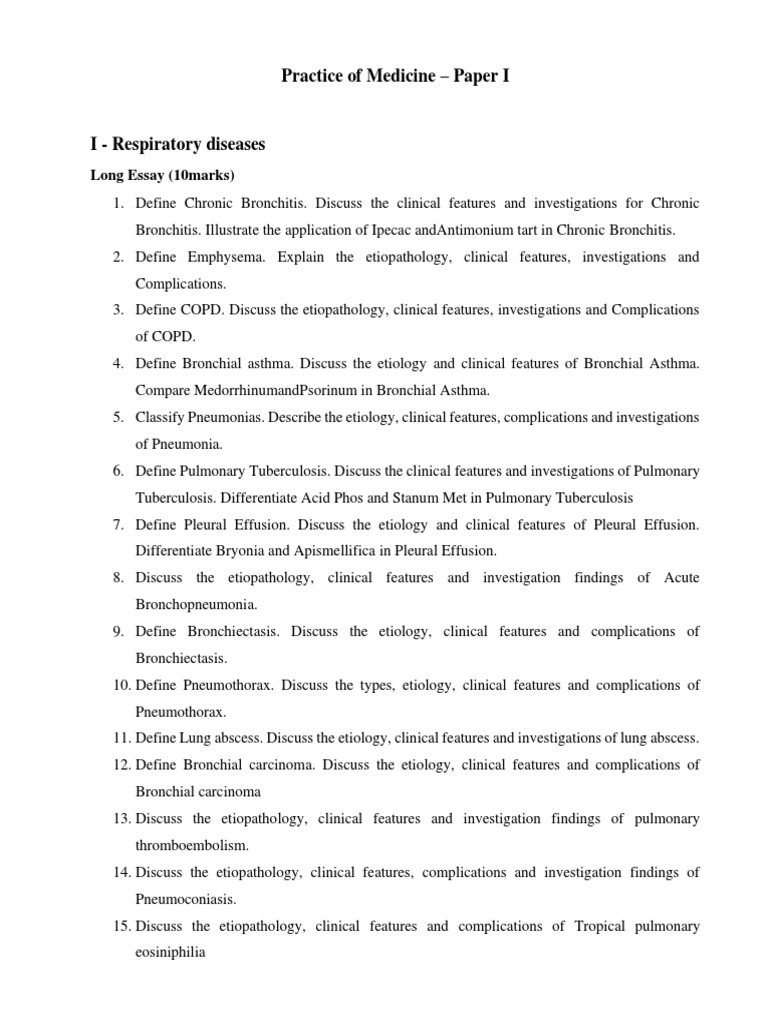 Medicine Question Bank RS4 PDF Bronchitis Hepatitis