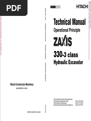Hitachi Zx330 3 Technical Man Opera | PDF | Technology & Engineering