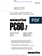 Komatsu Pc60 7 Shop Manual Yebm 200600