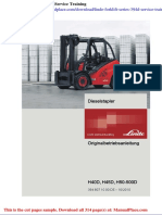 Linde Forklift Series 394d Service Training