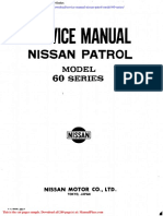 Service Manual Nissan Patrol Model 60 Series