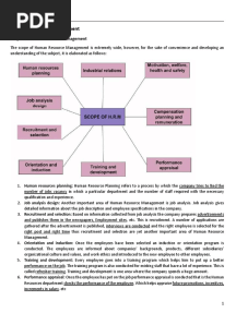 Human Resource Management (Notes Theory)