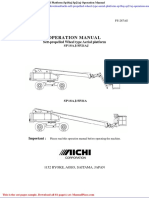 Aichi Self Propelled Wheel Type Aerial Platform Sp18aj Sp21aj Operation Manual