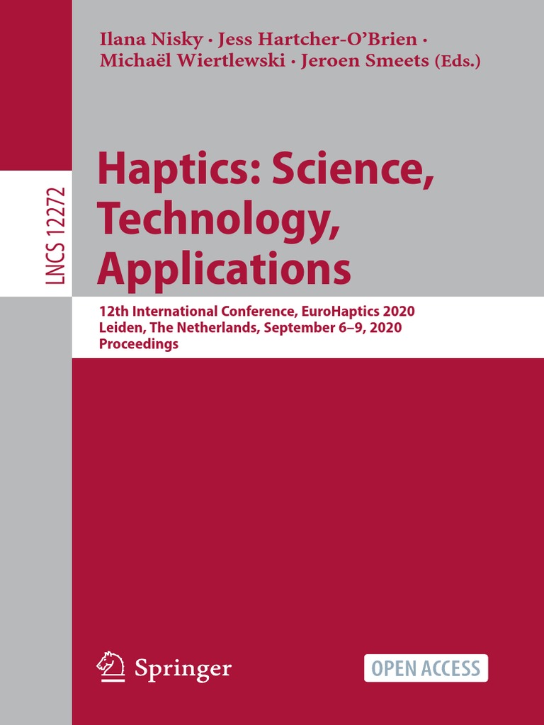 Haptics Science, Technology, Applications PDF Affect (Psychology