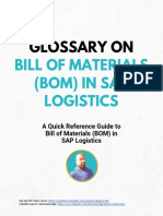 Glossary On: Bill of Materials (Bom) in Sap Logistics