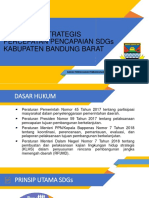 Kebijakan Strategis Percepatan Pencapaian SDGs KBB