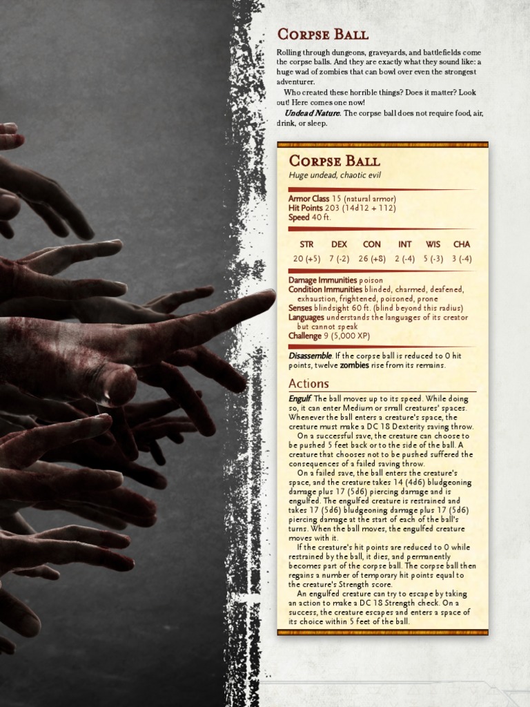 087-366-Corpse-Ball - GM Binder | PDF