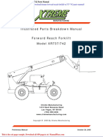 Xtreme Forward Reach Forklift Xr737 742 Parts Manual