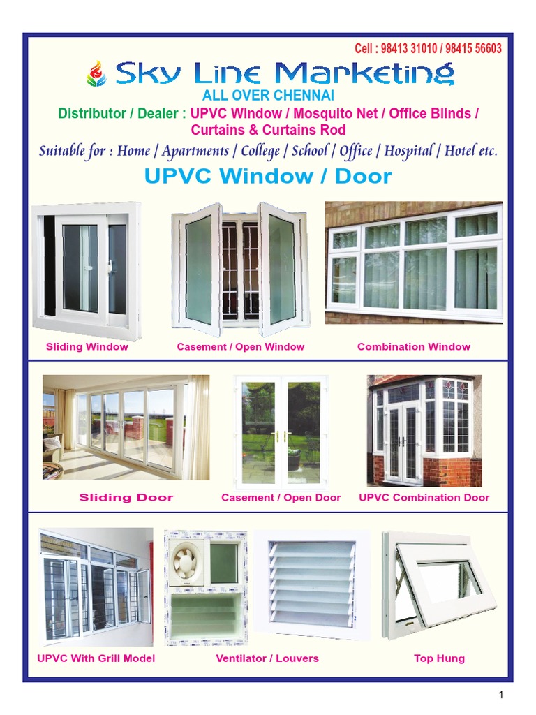 Skyline Marketing Pamphlet - Final | PDF | Window | Door