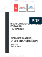 Isuzu Service Manual s1000 Transmission 15i16486