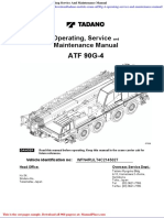 Tadano Mobile Crane Atf90g 4 Operating Service and Maintenance Manual