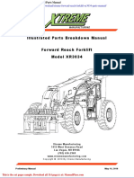 Xtreme Forward Reach Forklift Xr3034 Parts Manual