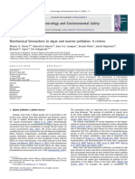 Biochemical Biomarkers in Algae and Marine Pollution