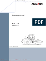 Ammann Asc110 Operating Specification Maintenance Manual