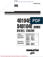 Komatsu Engine S4d104e 1 Workshop Manuals