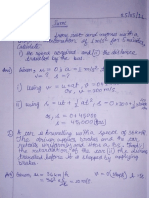 Ishan Sinha Ray Class 9 D Roll No-13 Motion Sums