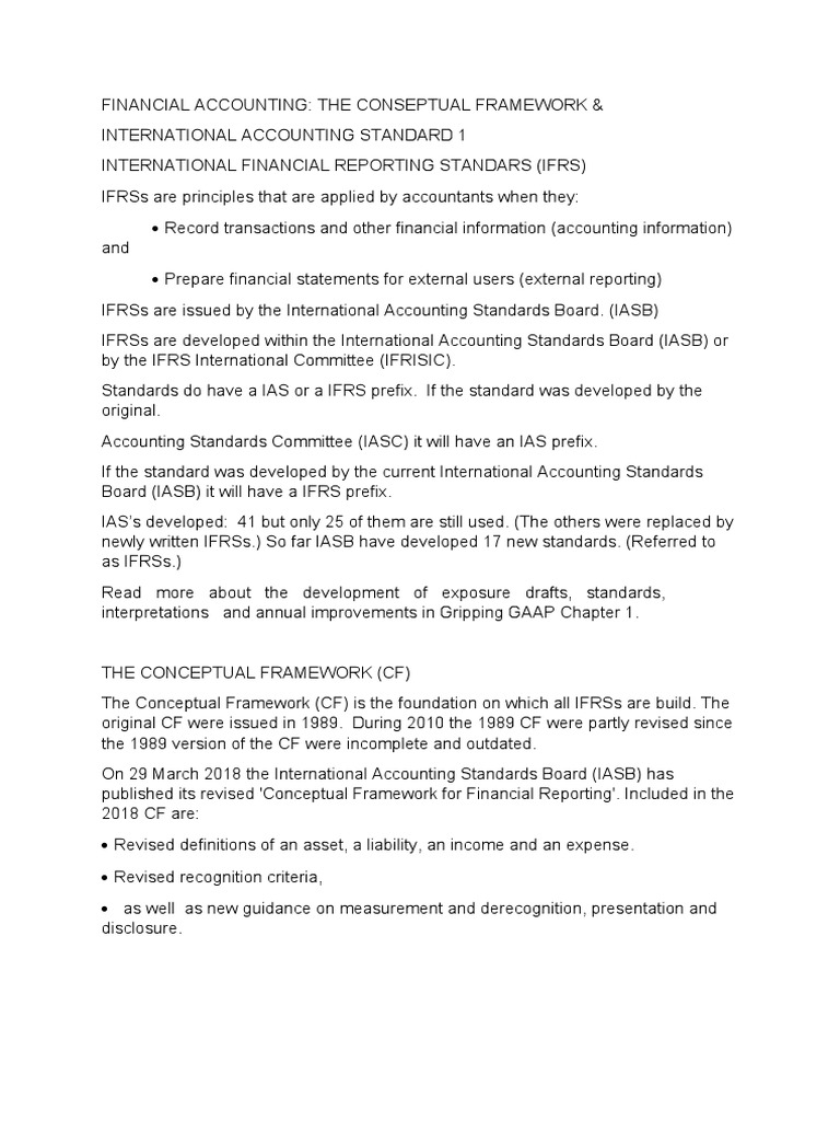 Conceptual Framework Tutorial 2 | PDF