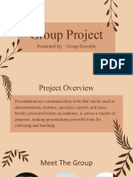 Beige and Brown Aesthetic Group Project Presentation