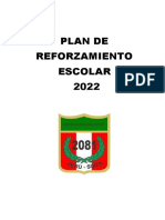 Plan de Reforzamiento Escolar 2022.