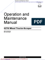 Caterpillar 627g Wheel Trator Scraper Operation and Maintenance Manual