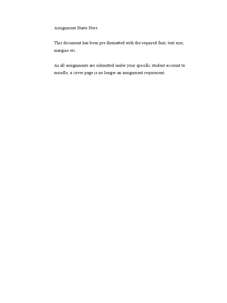 Assignment Formatting Guidelines | PDF