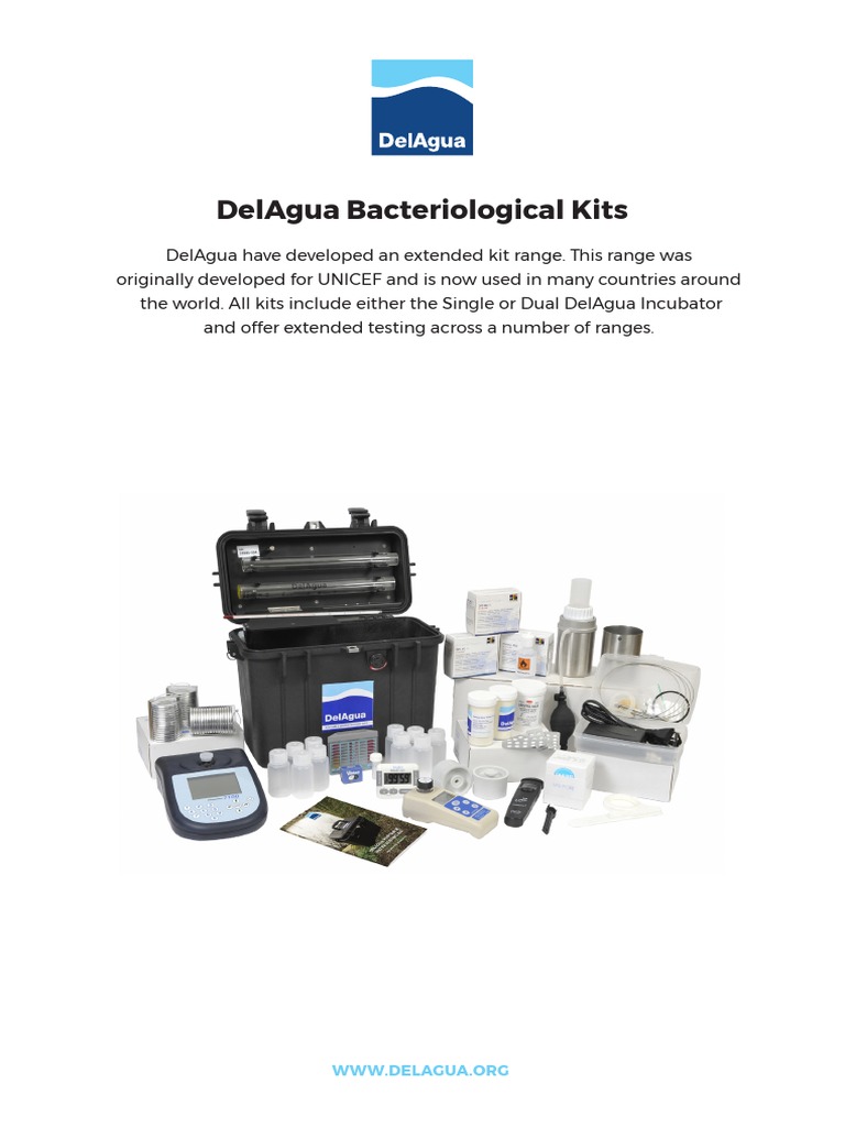 DelAgua Bacteriological Kits Insert | PDF