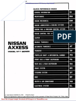 Nissan Axxess 1990 Factory Shop Manual