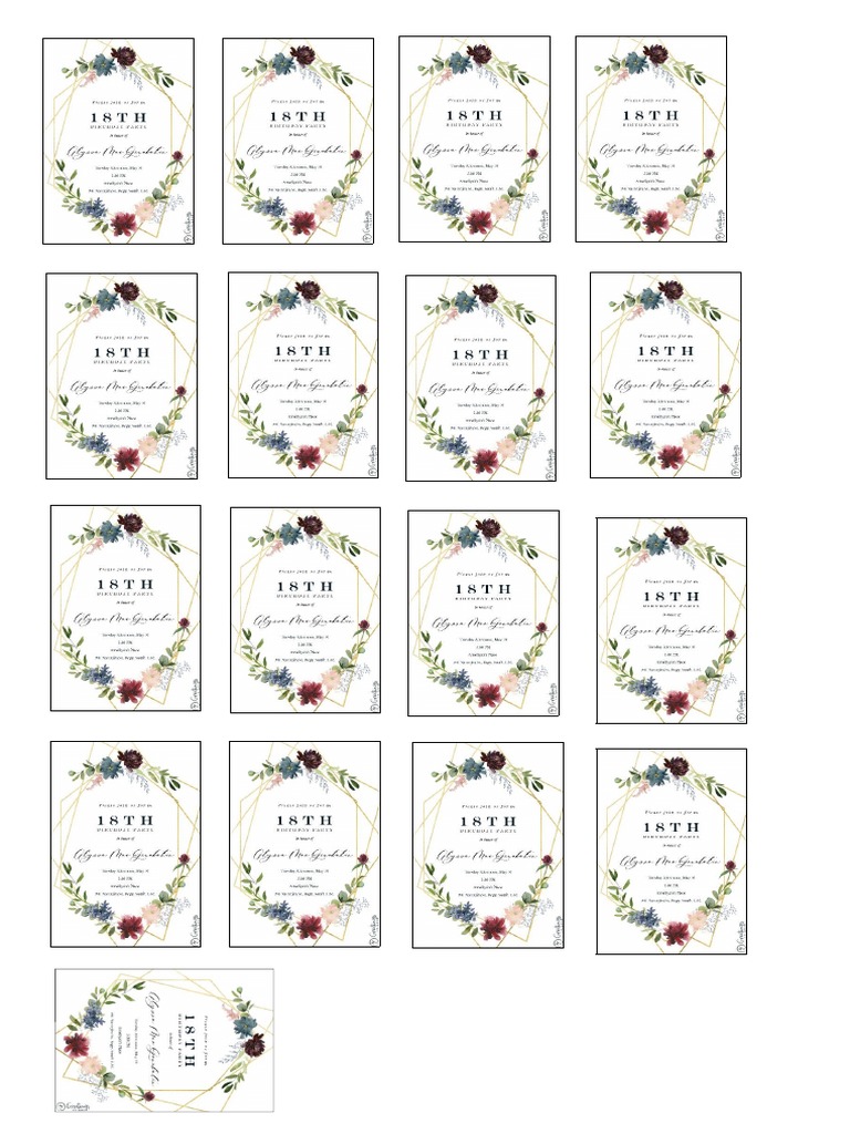 Invitation Sticker | PDF