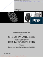 Carrier Ct2 29 TV z482 E2b Ct3 44 TV d722 E2b Diesel Engine Workshop Manual