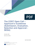 COST 004 18 REV COST - Open - Call - SESA - Guidelines Oc 2021 1 Rev
