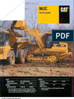 Cat 963 Technical Specifications