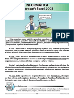 INFORMÁTICA MICROSOFT EXCEL 2003 Aula 1 - Princípios Básicos - Módulo 1 - Volume 2 - Técnicos