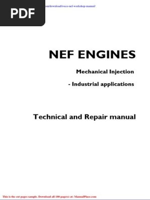 Iveco Nef Workshop Manual