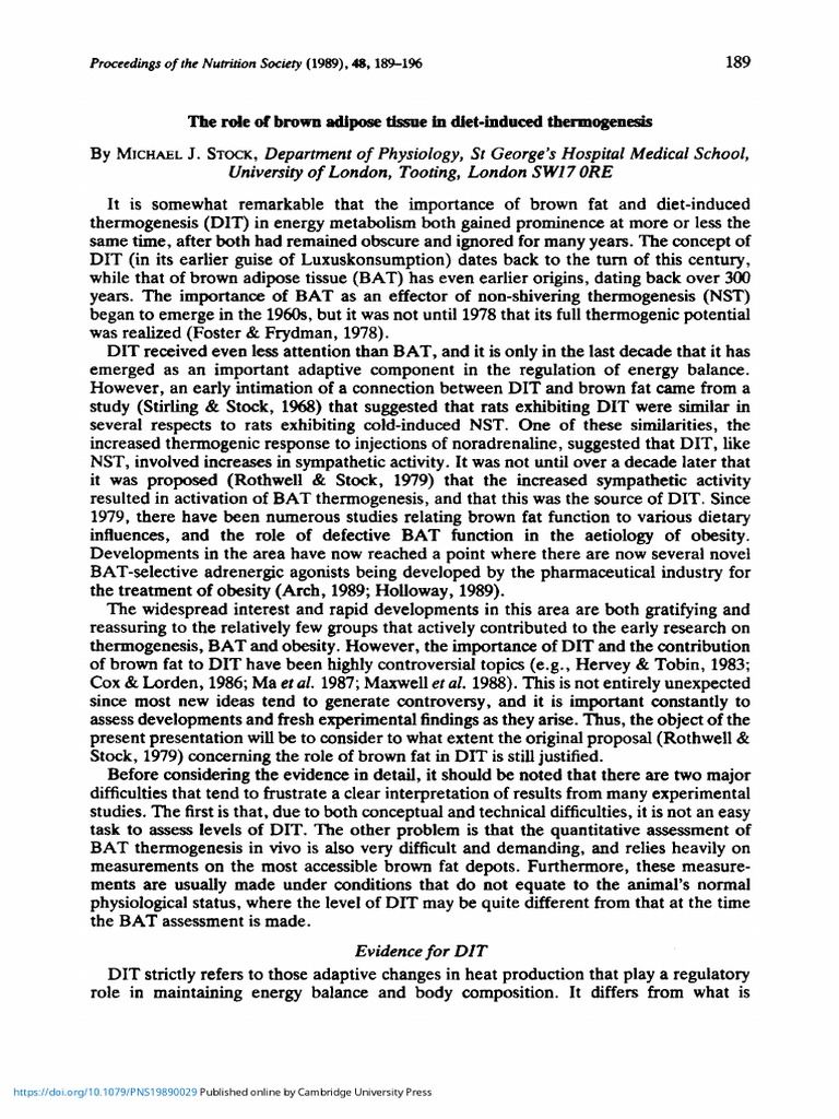 How To Calculate Diet Induced Thermogenesis