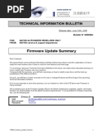 Firmware Update Summary