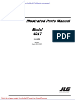 JLG 4017 Telehandler Parts Manual