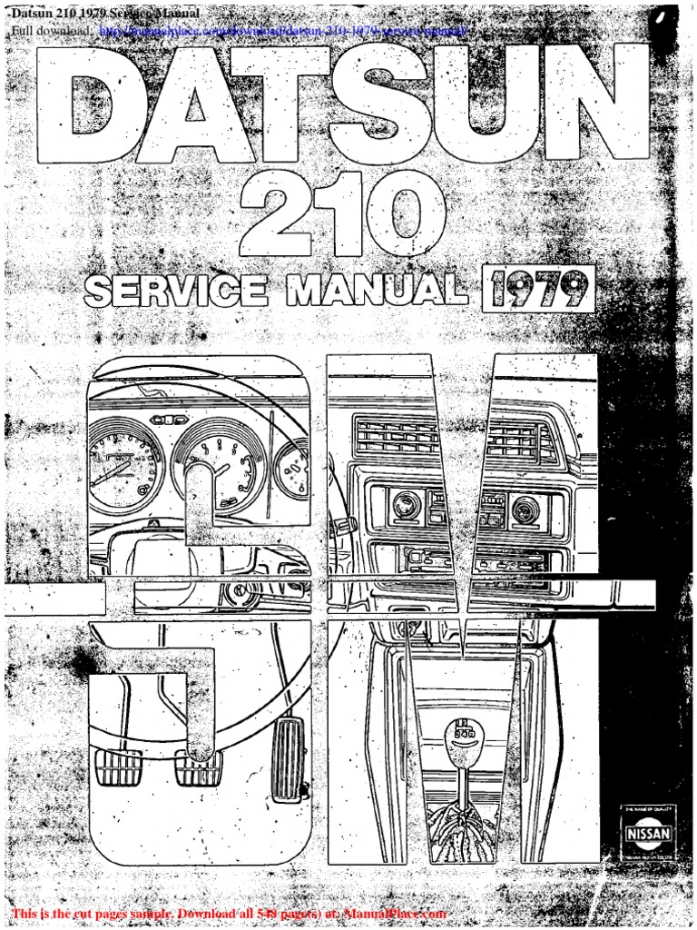 Datsun 210 1979 Service Manual | PDF